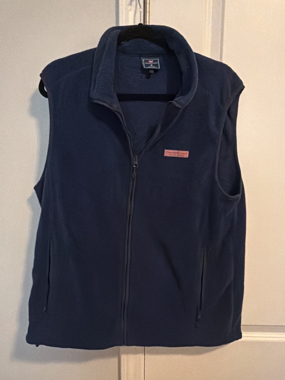 Vineyard Vines Men's Navy Full-Zip Fleece Vest